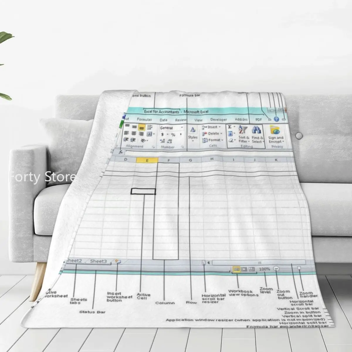 

Excel Spreadsheet Super Soft Blanket Guide Introduction Travelling Throw Blanket Winter Novelty Flannel Bedspread Sofa Bed Cover