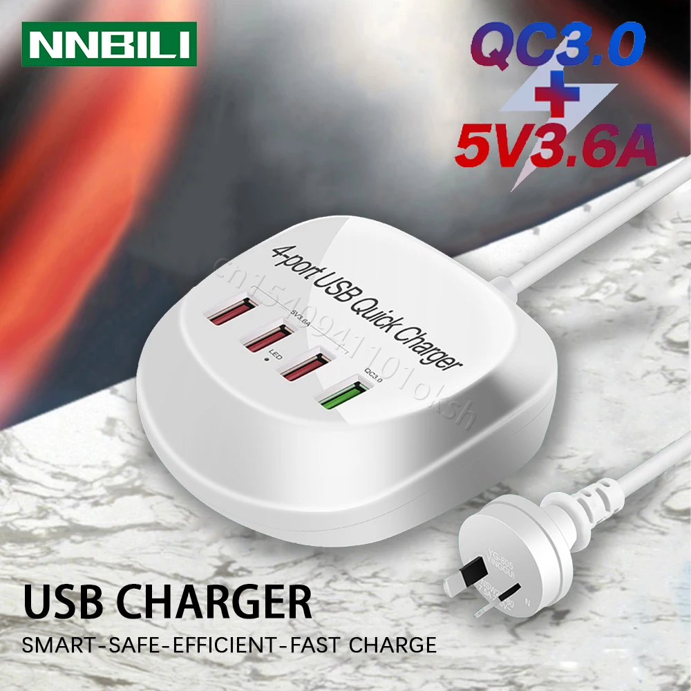 

USB-концентратор для быстрой зарядки, 40 Вт, 3,0