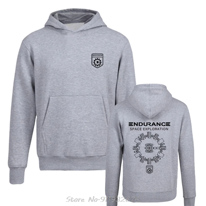 Sweat à Capuche Gris Interstellar : Endurance - Taille XXL - Neuf Avec étiquettes