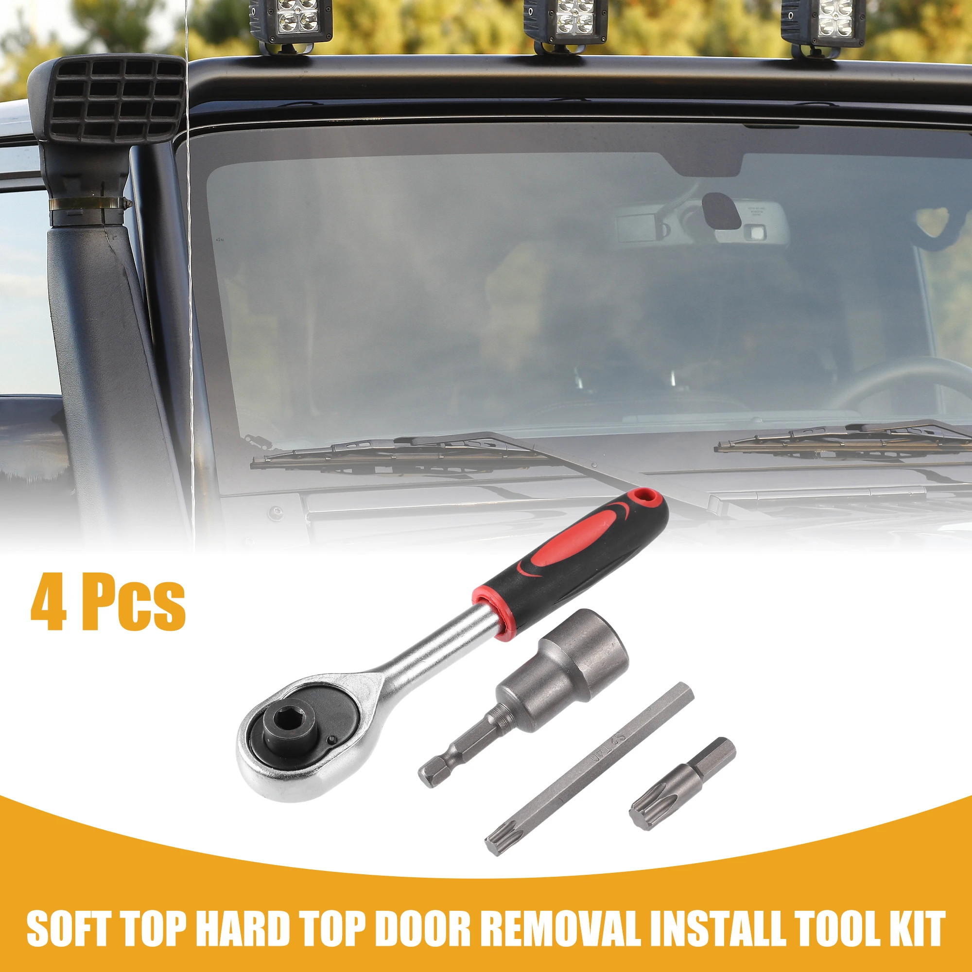 Uxcell Car Soft Top Hard Top Door Removal Kit Di Strumenti Di Installazione Per Jeep Wrangler Jl Jk 2007-2019 4/6/28 Pezzi