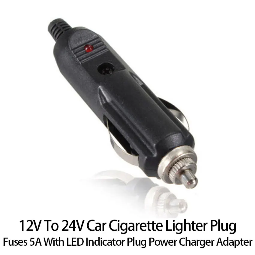 5 Prese Accendisigari Auto 12V/24V Con Fusibili 10A - Kit Universale In Rame E ABS Per Camion, Moto, Frigorifero Auto - 4