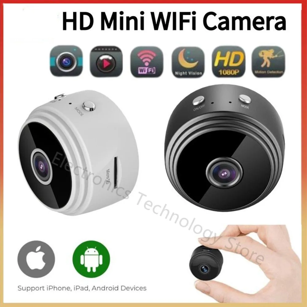 720p/1080p câmera ip a9 mini wifi câmera de vigilância sem fio monitor remoto sem fio mini filmadoras de vídeo vigilância - Melhor Electrónica