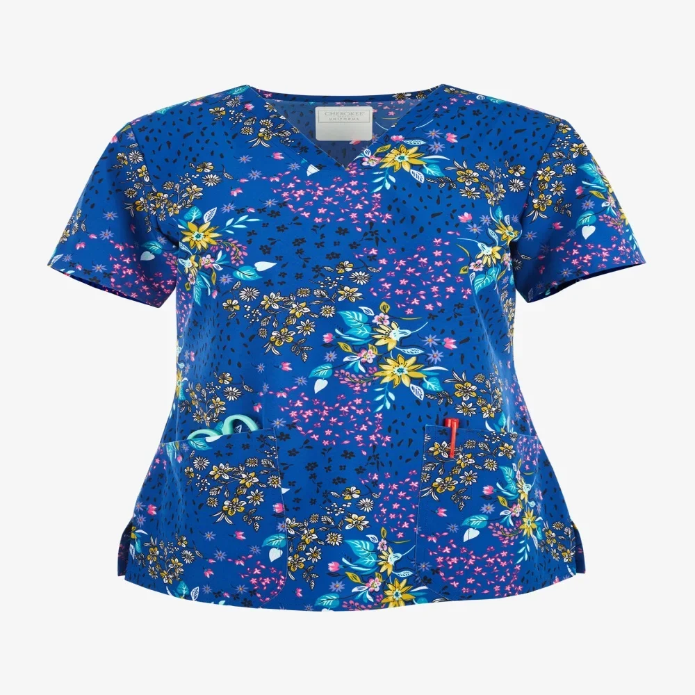 

Summer Short Sleeves Clothes for Women Two-Pocket Design Women's Casual T-shirts V-neck Crop Female Tops with Free Shipping