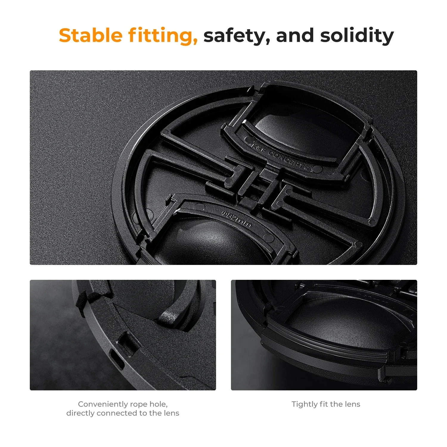 Universal Lens Caps for Camera 37mm-95mm 15 Cap Sizes with anti loss rope