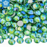 All Sizes Light Peridot  AB Non Hotfix Rhinestones Glitter Strass Glass Crystal Rhinestone For Nails Art Decorations H0061 1