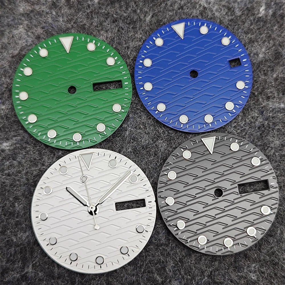 Luminous Ocean Star Dial for DIY Mechanical Watch – 28.5mm
