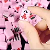 Chinese Style Mini Mahjong Set Mahjong Tiles Set Mini Game Mah-Jongg Set Travel Family Leisure Time Game Traditional 3