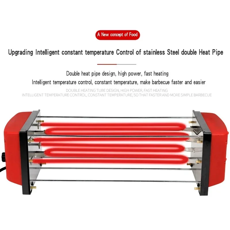 Electric oven household smokeless barbecue oven indoor barbecue machine Korean non stick electric barbecue plate 3