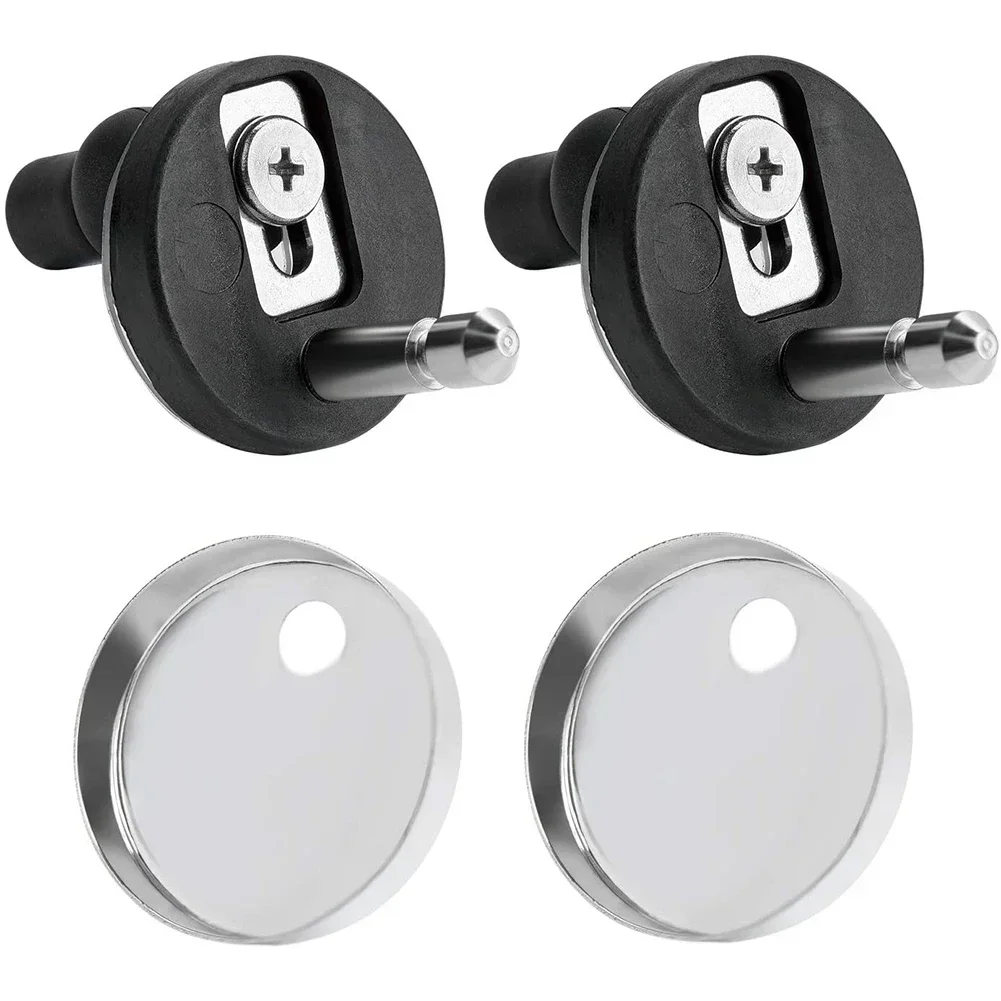 2Pcs Toilet Seat Hinges Top Close Soft Release Quick Fitting Heavy Duty Hinge Pair For Toilet Bidet Attachments