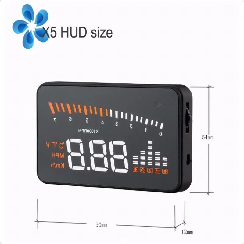 ڵ HUD  ÷,  , ҷ, Ƽ X500 HUD OBD, ڵ   ũ ,   ݻ