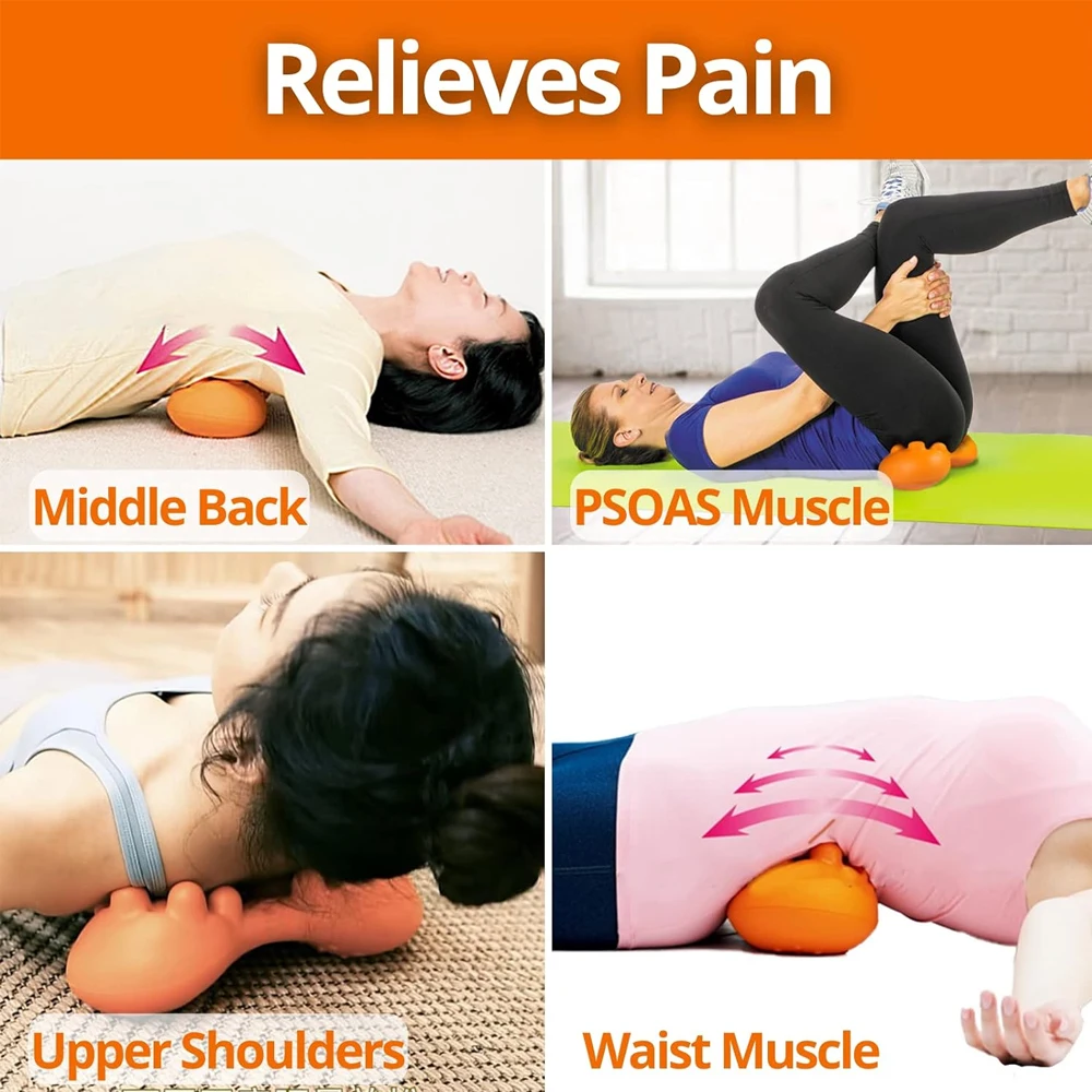 Lower Back Pain Foam Roller Fascia Release Back Roller SNPE Wave