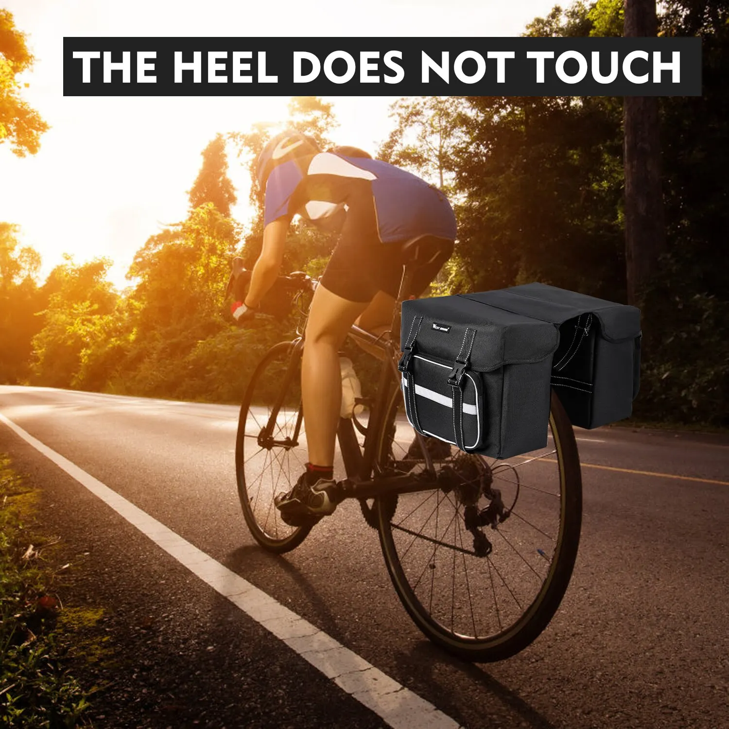 Bicycle Rear Seat Bag 25L Large Capacity Outdoor Luggage Carrier Bags Bike Bag Bicycle Bag Bike Accessory