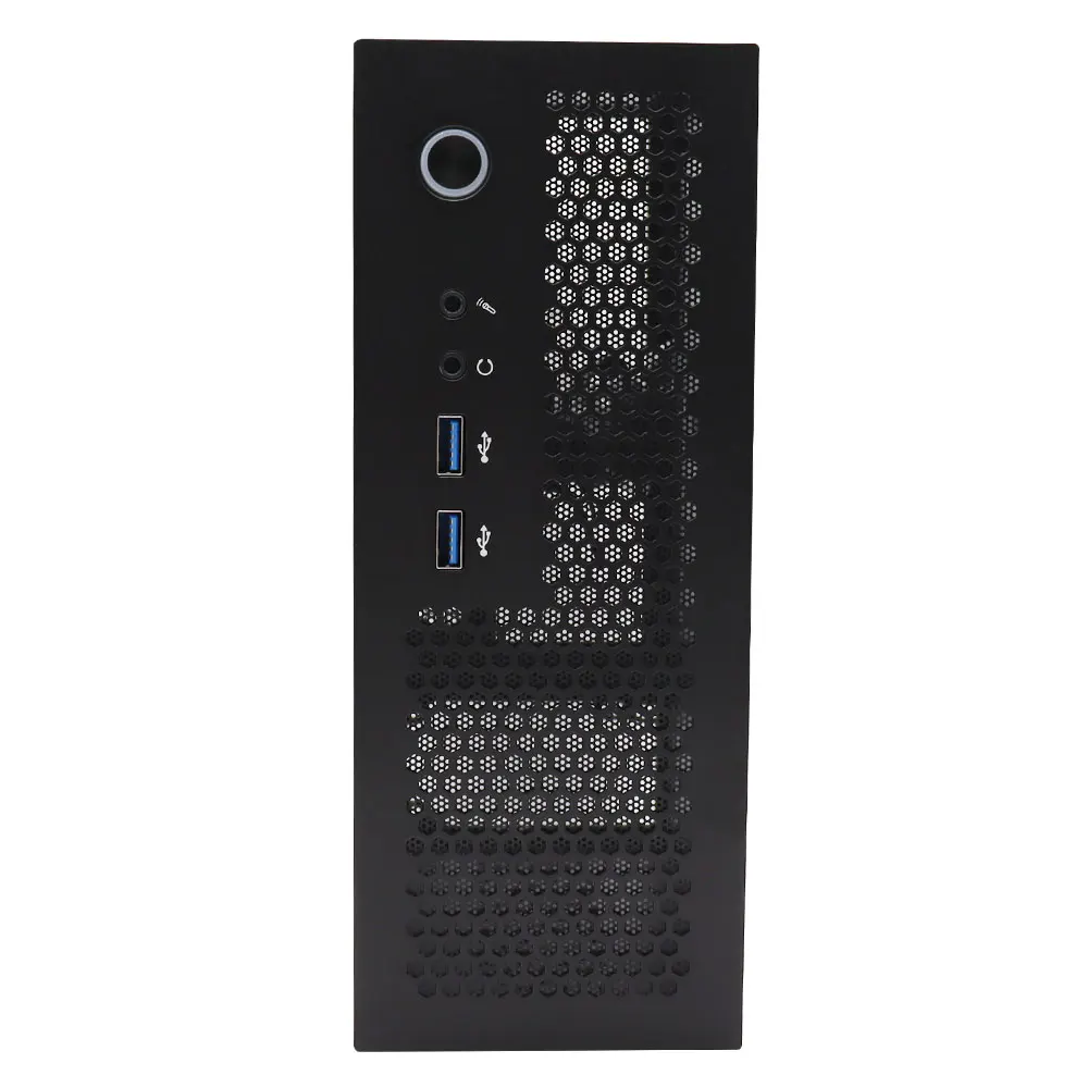 HTPC Computer Case Mini ITX Gaming PC Chassis Desktop Chassis USB3.0 Computer Case Home Black and Silver pc case pc chassis computer chassis frame mini itx desktop case
