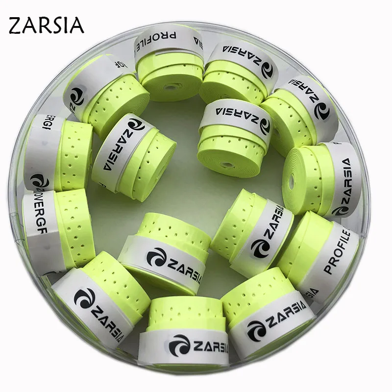 

(Neon green) 60pcs ZARSIA Tennis Racket Grip Anti-skid Sweat perforated Badminton Grips Racquet Viscous squash racket Overgrip