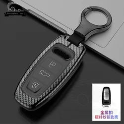 Luxury Leather Car Key Protective Cover - Sleek Design and Durable Protection (Carbon fibre S)