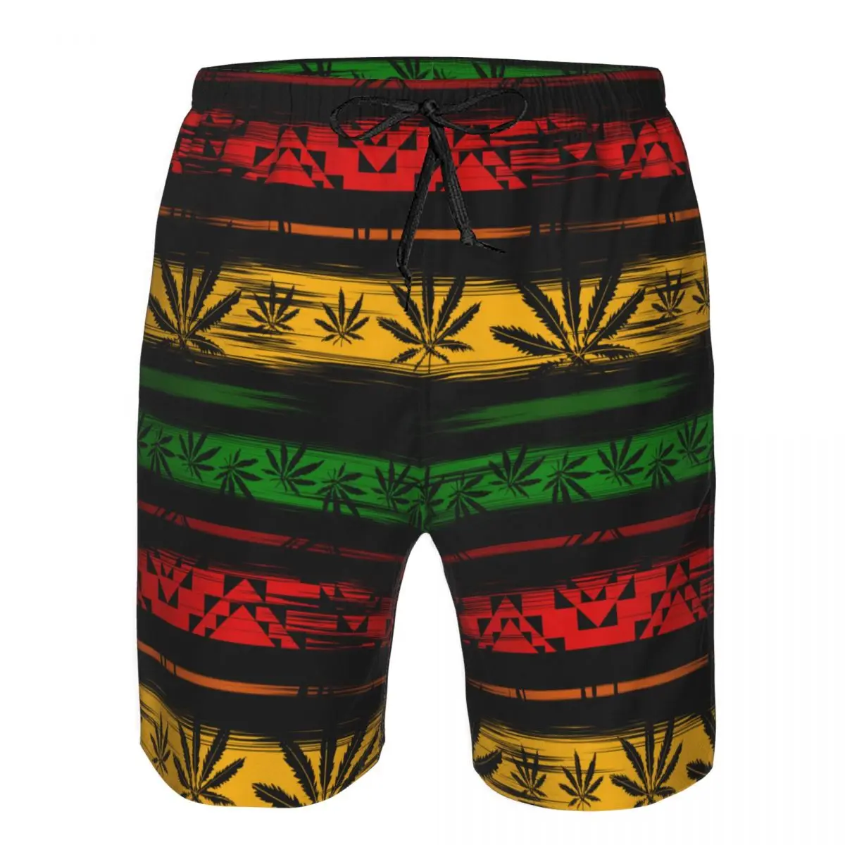 

Mens Quick-drying Beachwear Rastafarian Leaves Reggae Swimsuit Men Bathing Suit Men's Swimwear