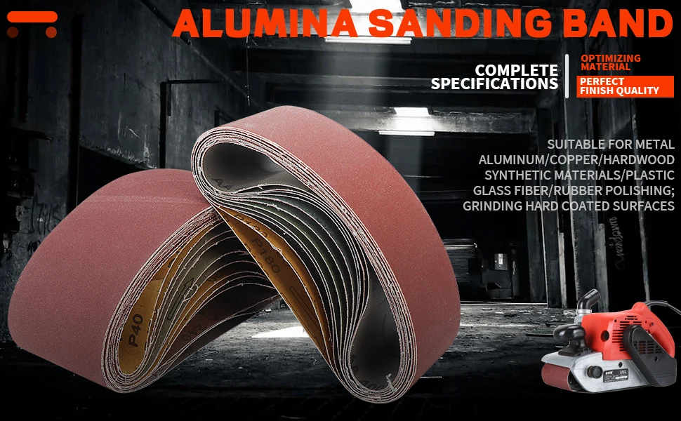 5PCS 75x533mm Schleifbänder Schleifbänder für 3x21'' Schleifmaschinen Feilenschleifer Bandschleifer Schleifwerkzeuge Holz Weiches Metall Polieren – Detail 1