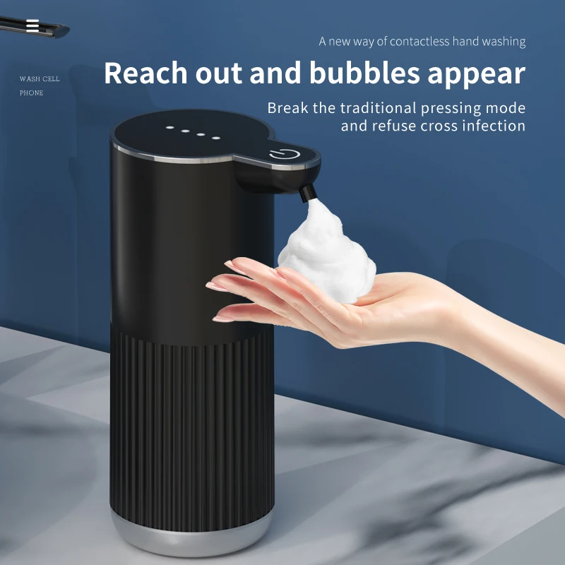 Type C Rechargeable Automatic Soap Dispenser Touchless Foaming Soap Dispenser 380MLUSB Electric IPX5 Waterproof Soap Dispenser