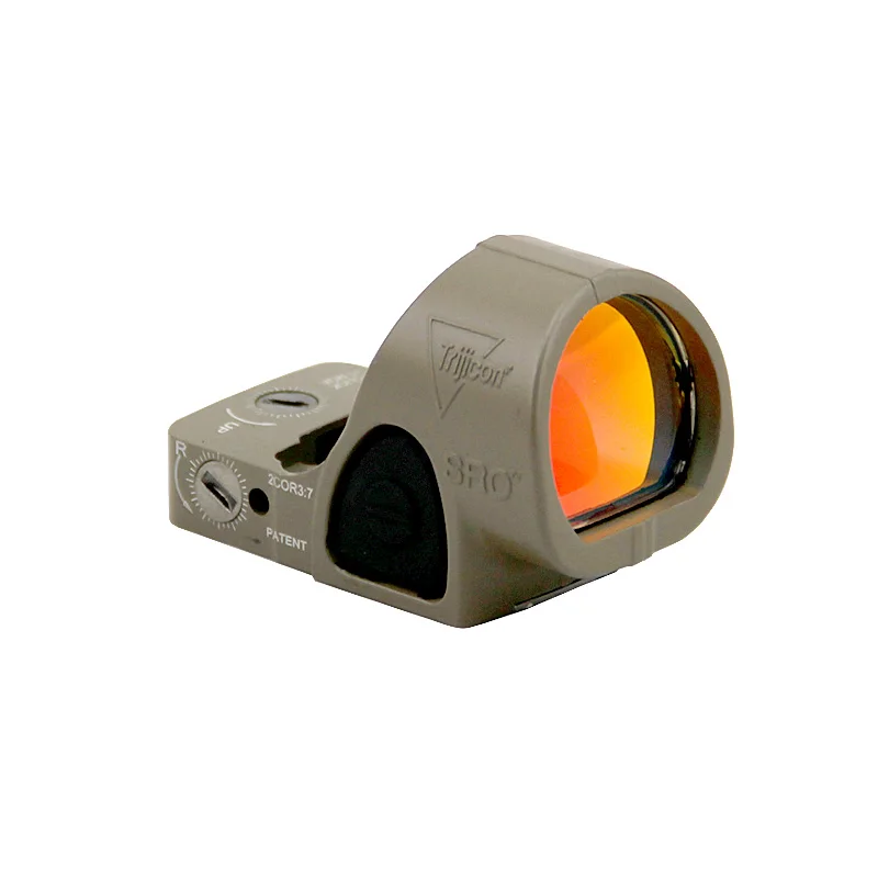 Red Dot Sight Tactical SRO Red Dot Sight Pistol Collimator Reflex Sights Hunting Airsoft Rifle Scope Adjustable Optics Weaver Rail Aluminum