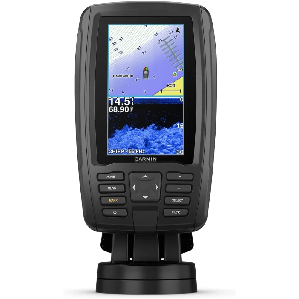 

ECHOMAP Plus 43cv, 4.3-inch Sunlight-readable Combo, Includes GT20 Transducer, with U.S. Lakevu G3 Maps