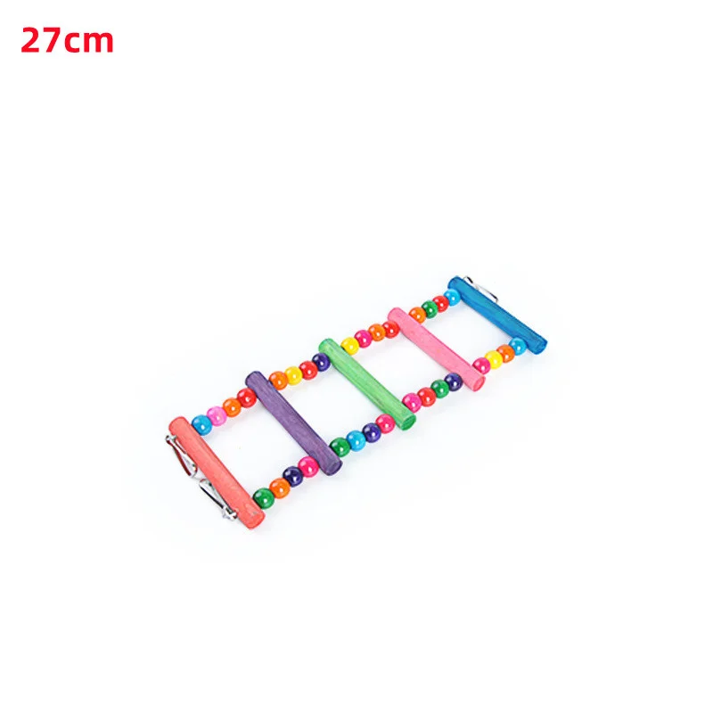 Parrot Toy Bird Toy Bird Swing Toy Bird Toys Set Swing Chewing Training Toys Small Parrot Hanging Hammock Parrot Cage Bell Perch with Ladder Pet Supplies