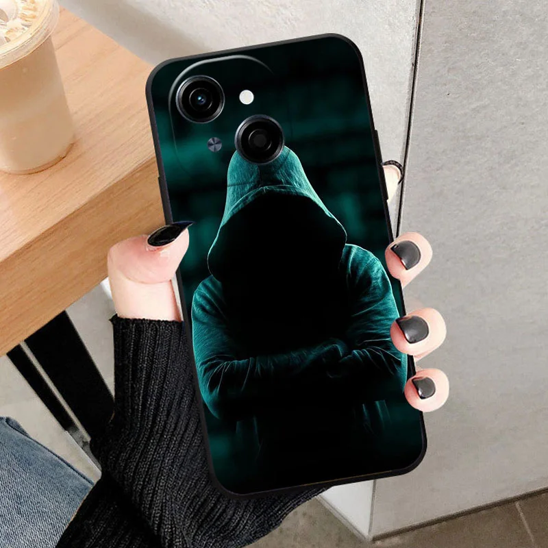 Luxurious Shockproof Black TPU Silicone Phone Case - Soft Protective Back Cover