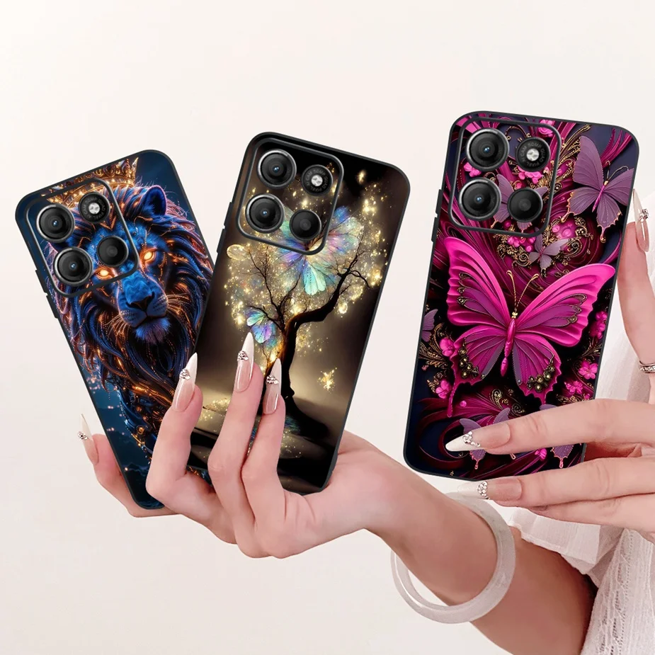 Butterfly Painted Soft Silicone Case - Enhanced Protection for Motorola Moto G Series