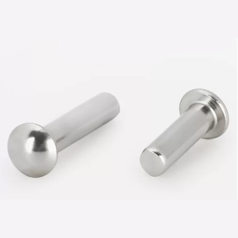 M16 304 Stainless Steel Half Round Head Solid Rivet Knockout Rivets GB867 40mm-100mm Length