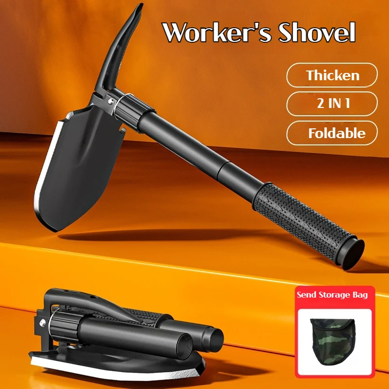 Portable Shovel 1pc Outdoor Small Foldable Camping Shovel, Multifunctional Hiking Entrenching Tool 1 Portable Shovel 1pc Outdoor Small Foldable Camping Shovel, Multifunctional Hiking Entrenching Tool 1