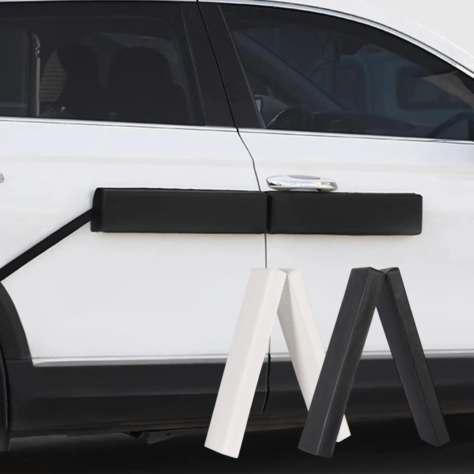 Car Door Protector Magnetic Folding Connected Style Body Side Edge Guard Decorative Anti-scratch Protection Strips 98x11x4CM