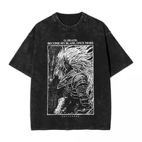 Washed T Shirts Eldened Ringed Maliketh Warrior Jar Hip Hop Novelty T-Shirts Harajuku Streetwear Summer Tops Tees for Men Women 1