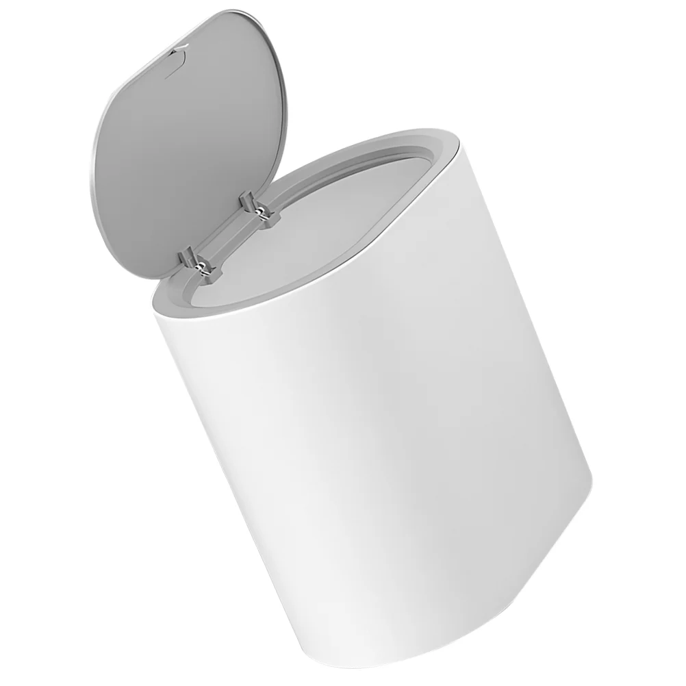 

Flip Trash Can Wastebasket With Lid Bin Press Type Cans Lids Small Garbage Bathroom Bedroom Slim Lidded