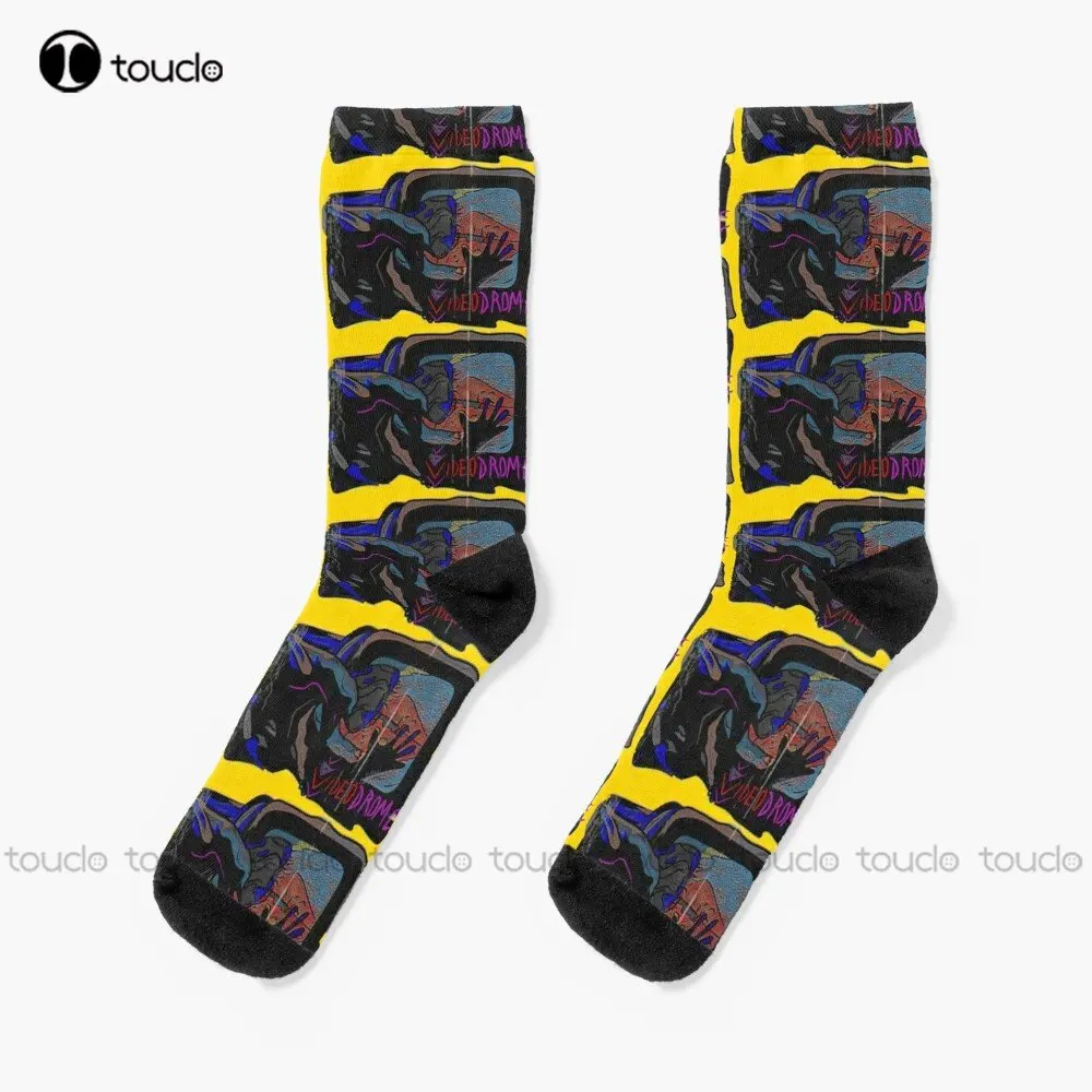 

Videodrome Movie Cronenberg Horror Socks Gym Socks Personalized Custom Unisex Adult Teen Youth Socks Street Skateboard Socks Art