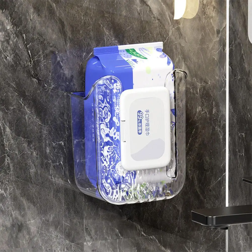 Wall Mounted Tissue Box 1/2PCS for Kitchen Office Napkin Container Baby Wipes Paper Storage