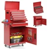 5-Drawer Rolling Tool Chest with Detachable Top Box Lockable Wheels Heavy Duty Metal Cabinet Kit Tools Portable Storage Solution 1