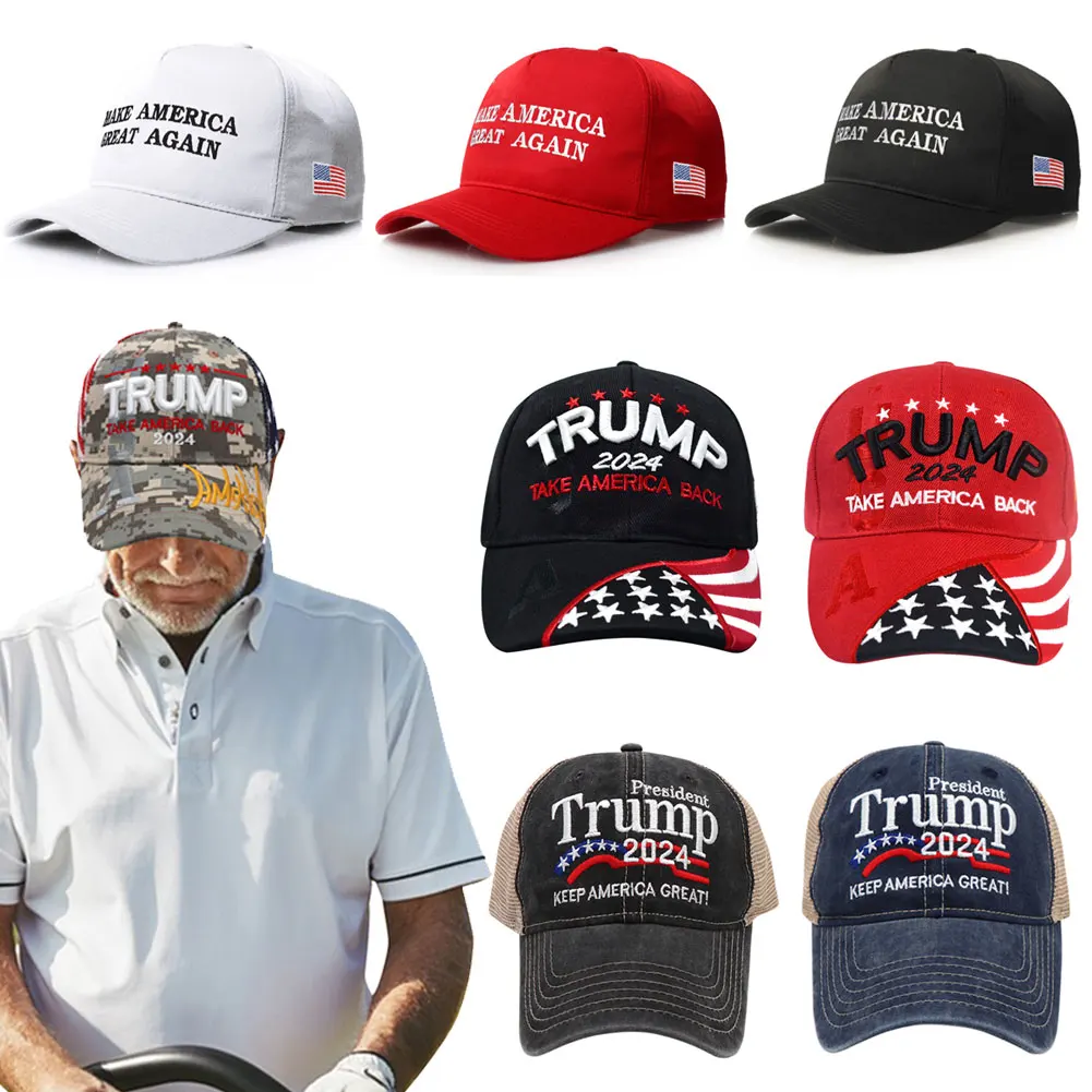 Unisex Trump Duck Tongue Hat Keep America Great Fashion Sports Hat 3D Embroidery Snapback President Adjustable Golf Cap
