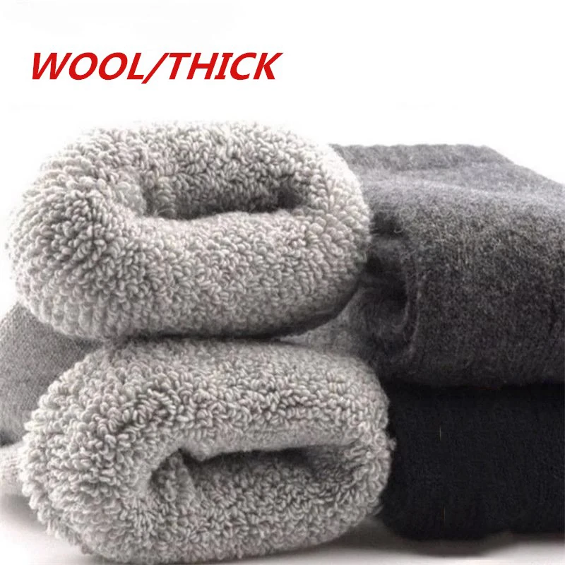 Hiking Socks Merino Wool Socks Men Merino Wool Boot Winter Crew Thermal Warmest Sports for Skiing Running Cycling