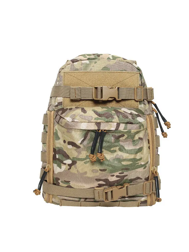 Taktische Weste Rucksack Träger Aufbewahrungstasche mit abnehmbarer Hakenschlaufe Molle Panel Platte Jagd – Detail 5