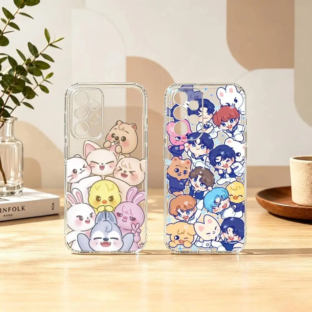 S-Stray-Kids S-Skzoos Kpop Gift Transparent Silicone Soft Phone Case