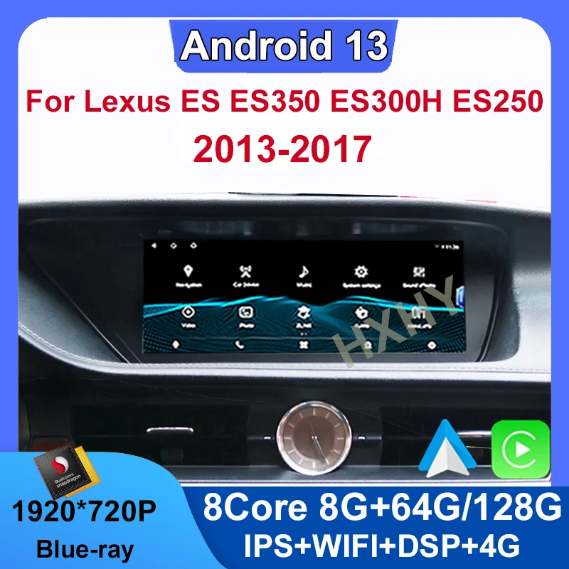 

Android 13 Qualcomm 8+128G Auto Carplay Car Dvd Player For Lexus ES ES200 ES300H ES250 ES350 Navigation Multimedia Stereo
