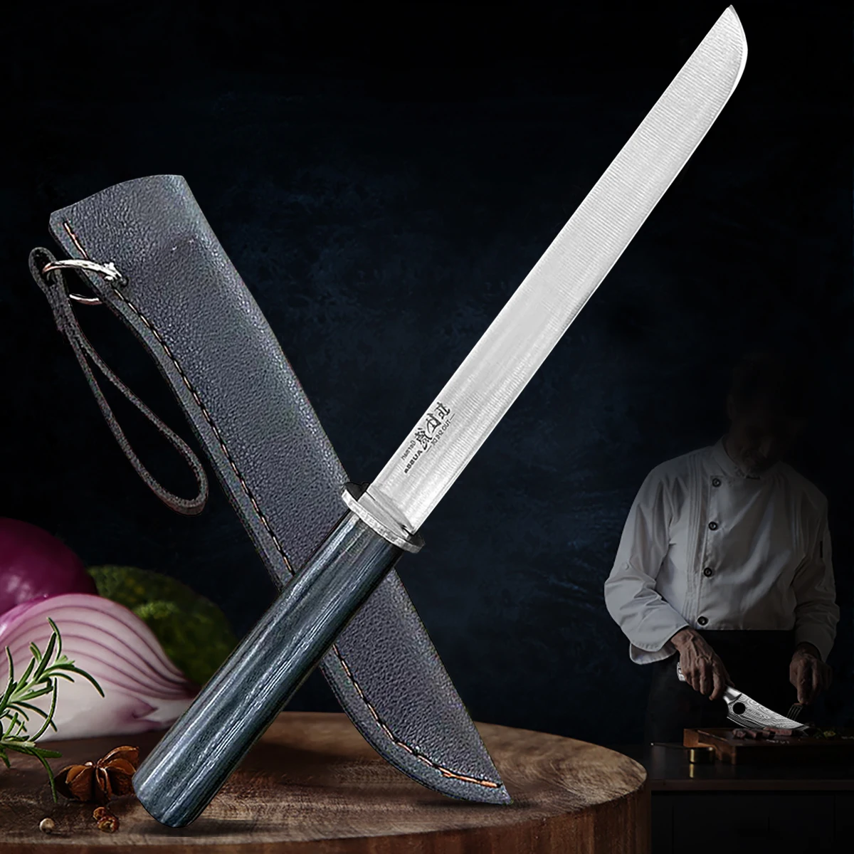 SushiKnifeSashimiJapaneseParingKnifeKitchenButcherBoneSlicing