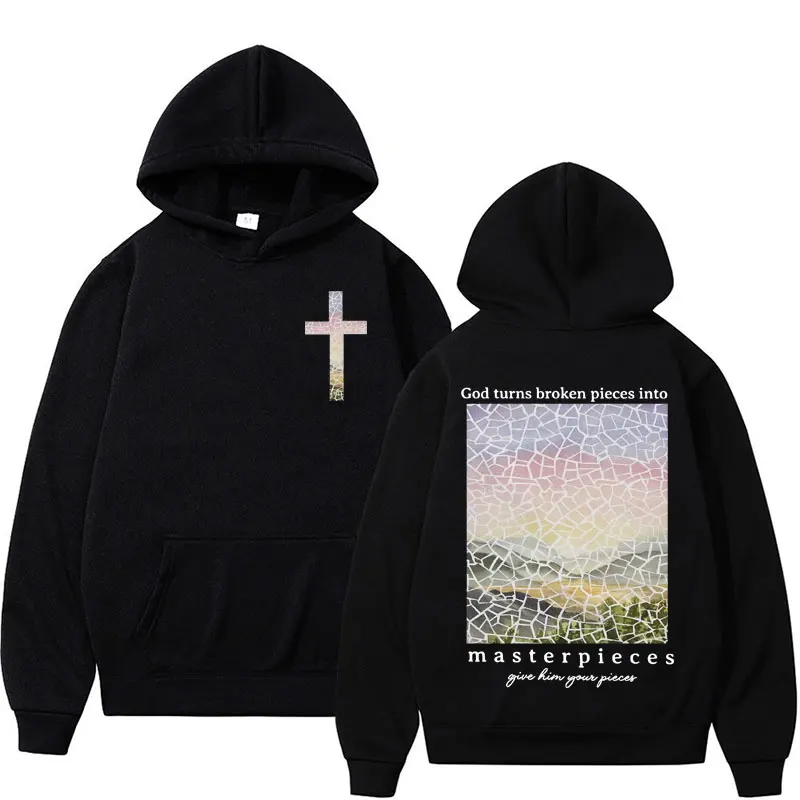 Harajuku Aesthetic Christian Jesus Church Hoodie Bible Verse God