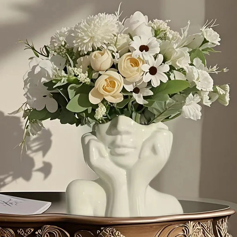 Thinking Girl Shaping Art Flower Planter 1