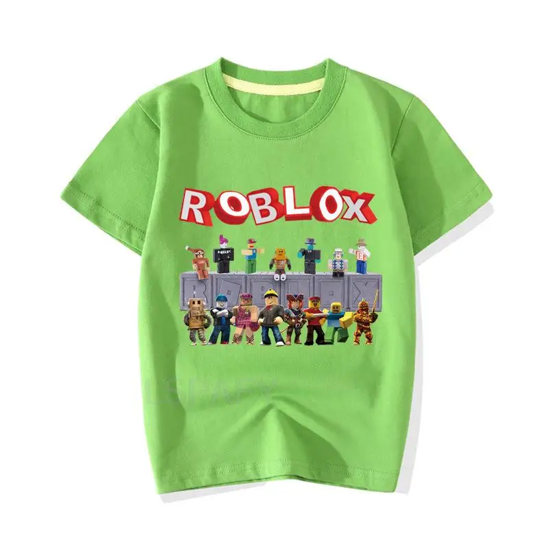 2023 Robloxing kid T-shirt Boys Game Sports Cotton T-shirt Child Cartoon  Short sleeve top Casual Street Harajuku Clothes - AliExpress