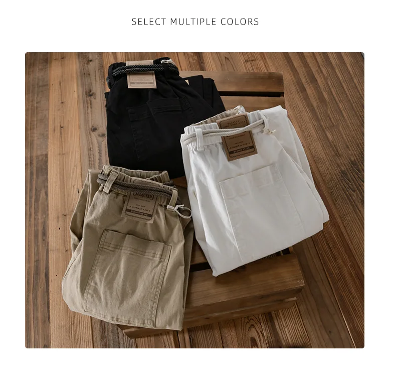 Description Picture 3 of itemJapanese fashion brand overalls men's young casual pants 2024 spring and autumn new fashion Haren pants