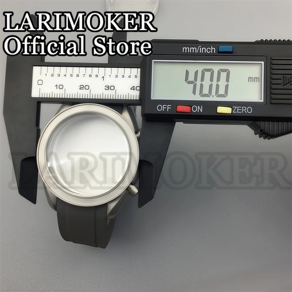 LARIMOKER 40 mm für VK63-Uhrwerk, Titangehäuse, Quarz-Chronographenuhr, multifunktionales Saphirglas, Uhrenzubehör – Detail 9
