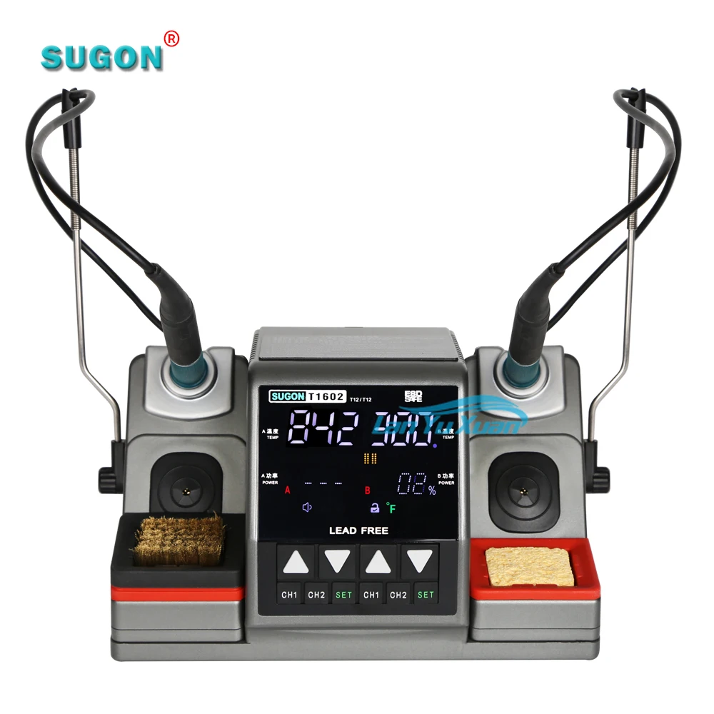 

Паяльная станция SUGON T1602, 2 в 1, с горячим воздухом