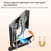 Ultra thin art wallpaper TV Stand For 40-100inch LCD TV Wall Mount Bracket Large Load Solid Support Wall TV Mount Steel Bracket - Image 4