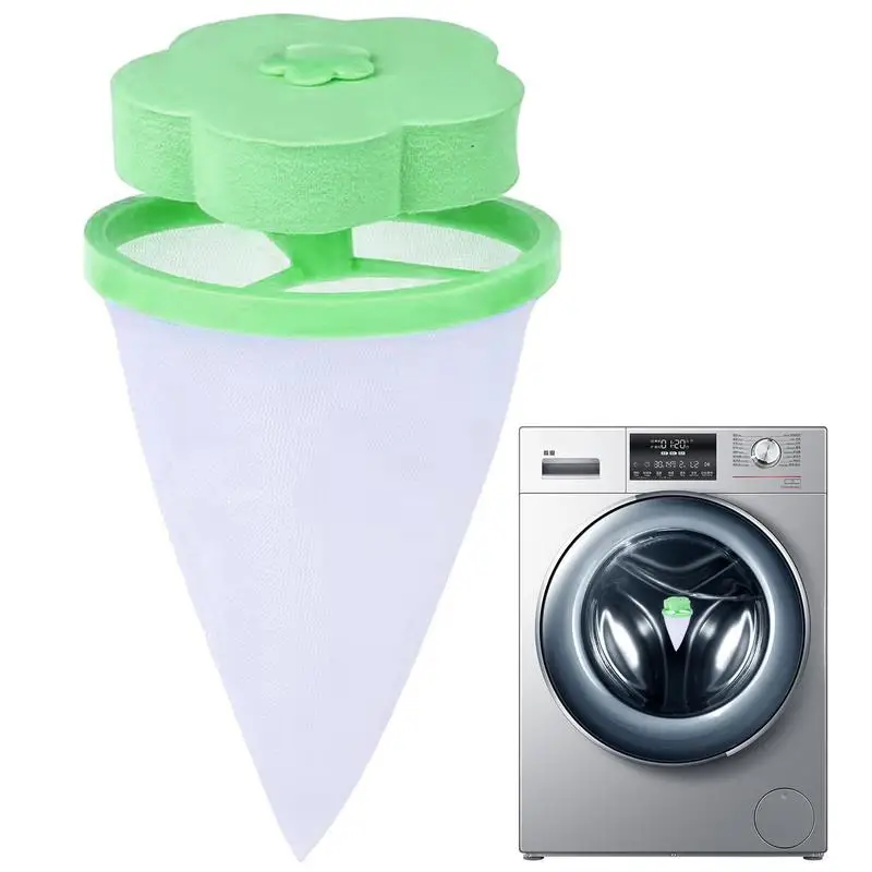 

Lint Catcher For Laundry Reusable Hair Filter Bag For Laundry Tapered Washing Machine Floating Lint Mesh Pouch For Men And Women