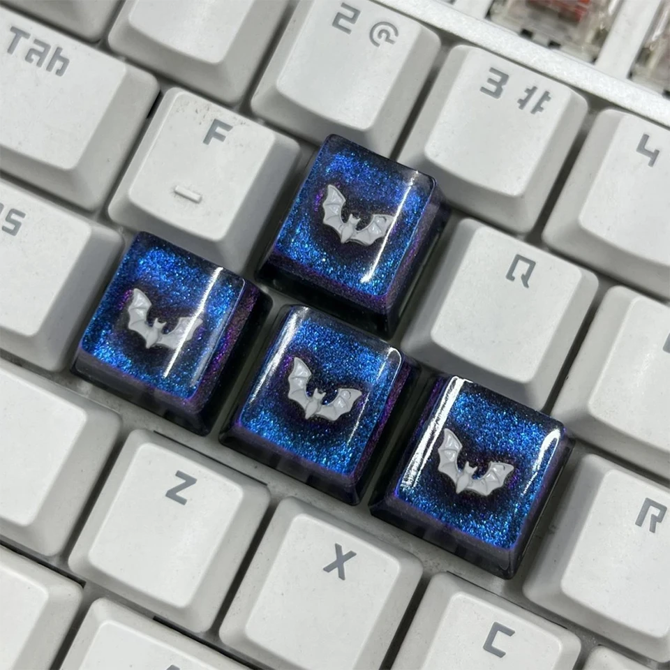 Handmade Resin Bat Keycap for Mechanical Keyboards